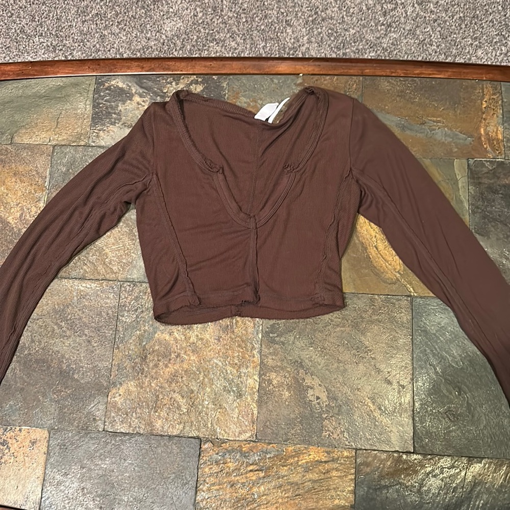 Out from Under Urban Outfitters brown long sleeve